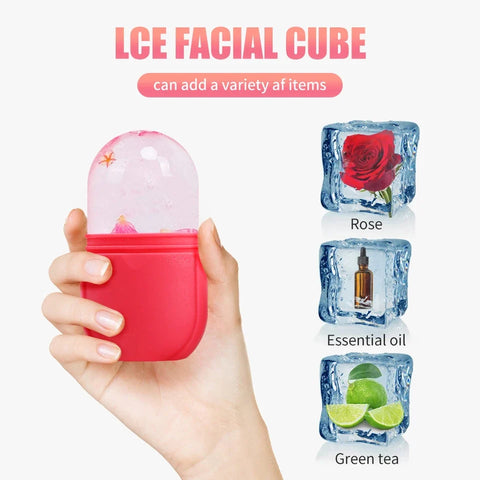 3 in 1 Silicon Face ice Roller box packing(Random Color)