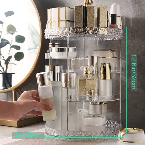 360-Degree Rotating Makeup Organizer