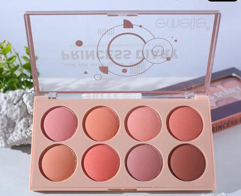 Emelie 8-Color Blusher & Shading Palette