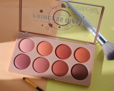 Emelie 8-Color Blusher & Shading Palette